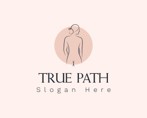 Nude Woman Spa logo design