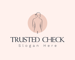 Nude Woman Spa logo design