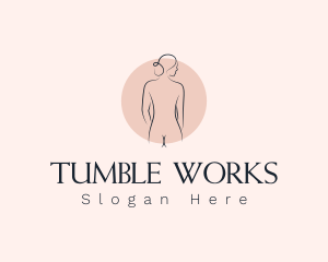 Nude Woman Spa logo design