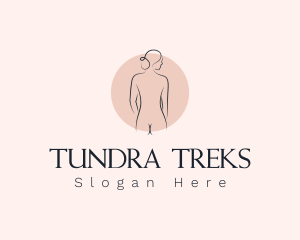 Nude Woman Spa logo design