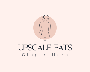 Nude Woman Spa logo design