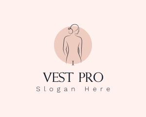 Nude Woman Spa logo design