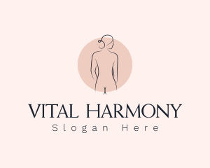 Nude Woman Spa logo design