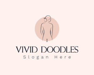 Nude Woman Spa logo design