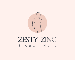 Nude Woman Spa logo design