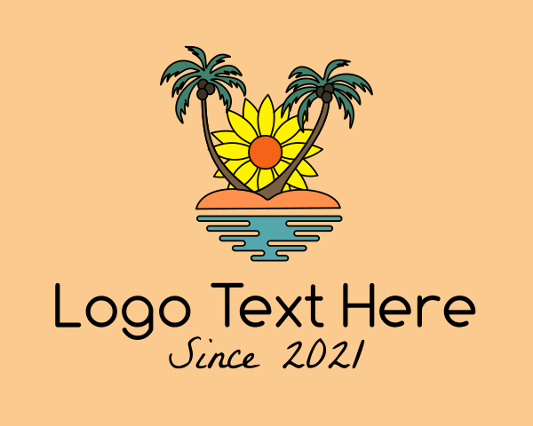 Sunflower logo example 4