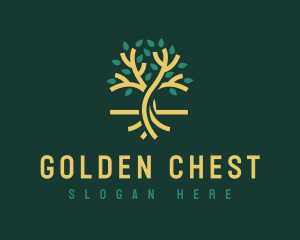 Golden Tree Meditation logo design