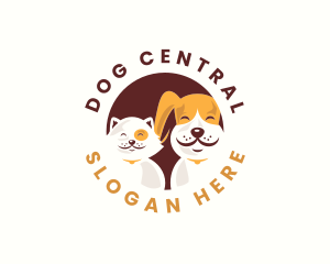 Dog Cat Grooming logo design