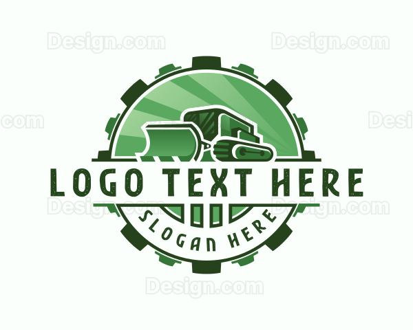 Backhoe Machinery Excavation Logo