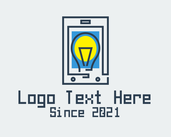 Lightbulb logo example 2