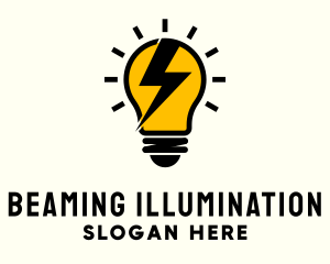 Lightbulb Lightning Energy logo