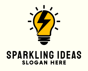 Lightbulb Lightning Energy logo