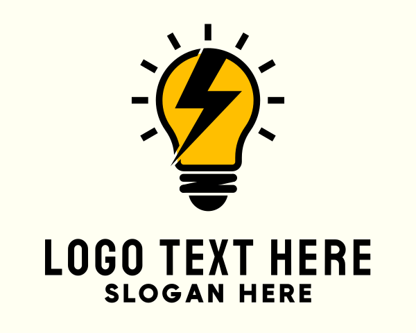 Lightbulb logo example 3