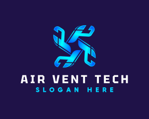 HVAC Tech Propeller logo design