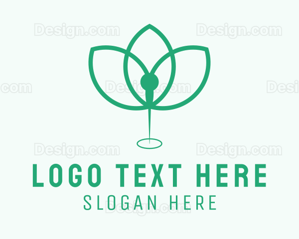 Natural Plant Wellness Needle Logo