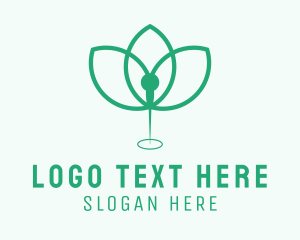 Natural Plant Wellness Needle logo