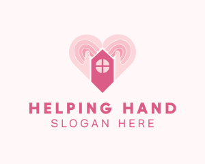 Heart Hand House Clinic logo design