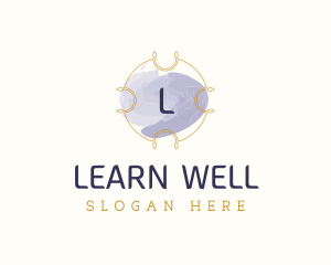 Boutique Feminine Watercolor Wellness logo design