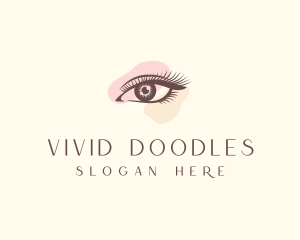 Pretty Eyelashes Makeup  logo design