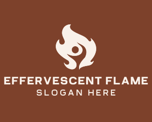 Man Fuel Flame logo design