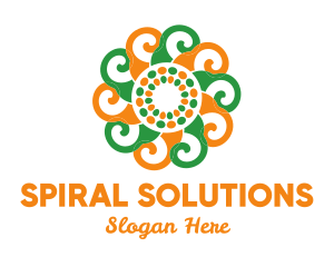 Spiral Flower Pattern logo