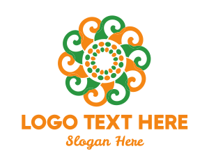Spiral Flower Pattern logo