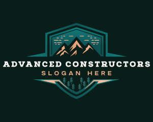 Summit Peak Campsite logo design