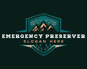 Summit Peak Campsite logo design