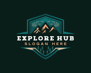 Summit Peak Campsite logo design