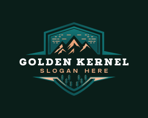 Summit Peak Campsite logo design