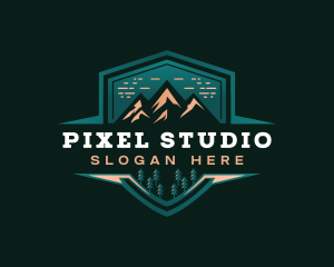 Summit Peak Campsite logo design