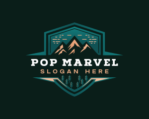 Summit Peak Campsite logo design