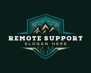 Summit Peak Campsite logo design