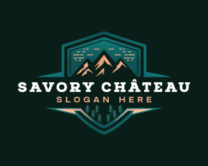 Summit Peak Campsite logo design