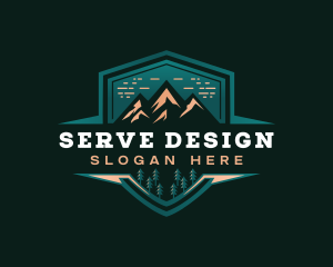 Summit Peak Campsite logo design