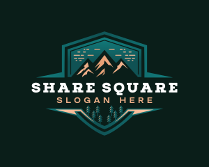 Summit Peak Campsite logo design