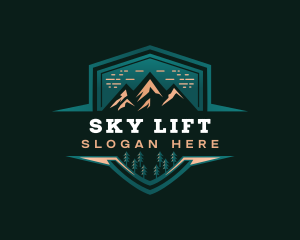 Summit Peak Campsite logo design