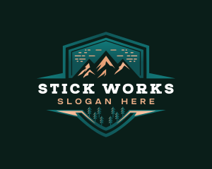 Summit Peak Campsite logo design