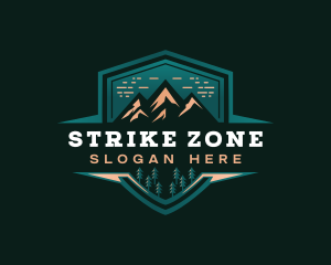 Summit Peak Campsite logo design