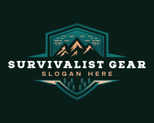 Summit Peak Campsite logo design