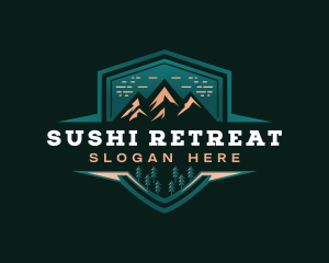 Summit Peak Campsite logo design