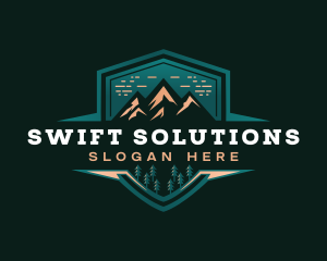 Summit Peak Campsite logo design