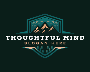 Summit Peak Campsite logo design