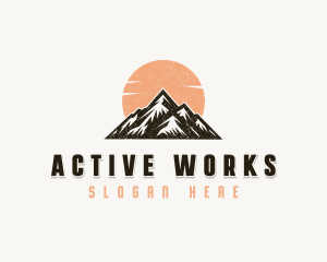 Mountain Outdoor Adventure logo design