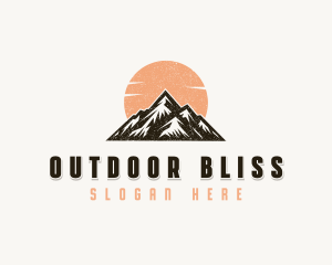 Mountain Outdoor Adventure logo design