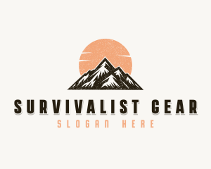 Mountain Outdoor Adventure logo design