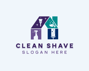 Cleaning Sanitation Housekeeper logo design