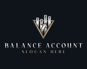 Corporate Accounting Graph logo design