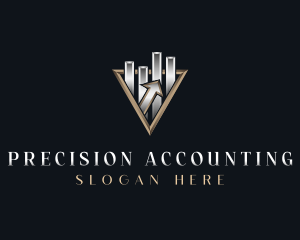 Corporate Accounting Graph logo design