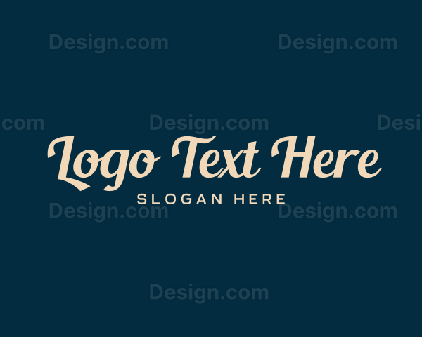 Corporate Business Text Logo